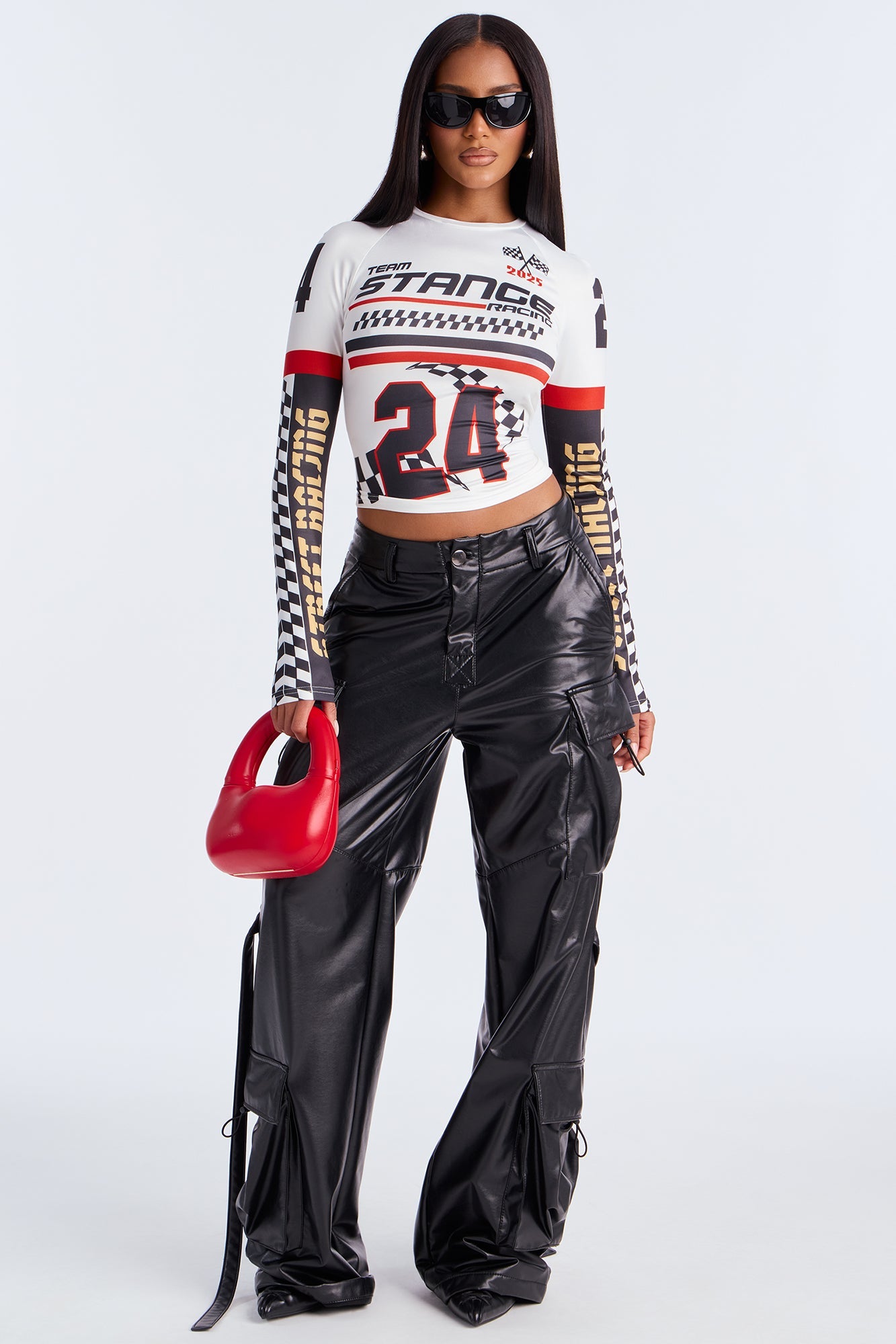 Street Racing 24 Tee - White/Black