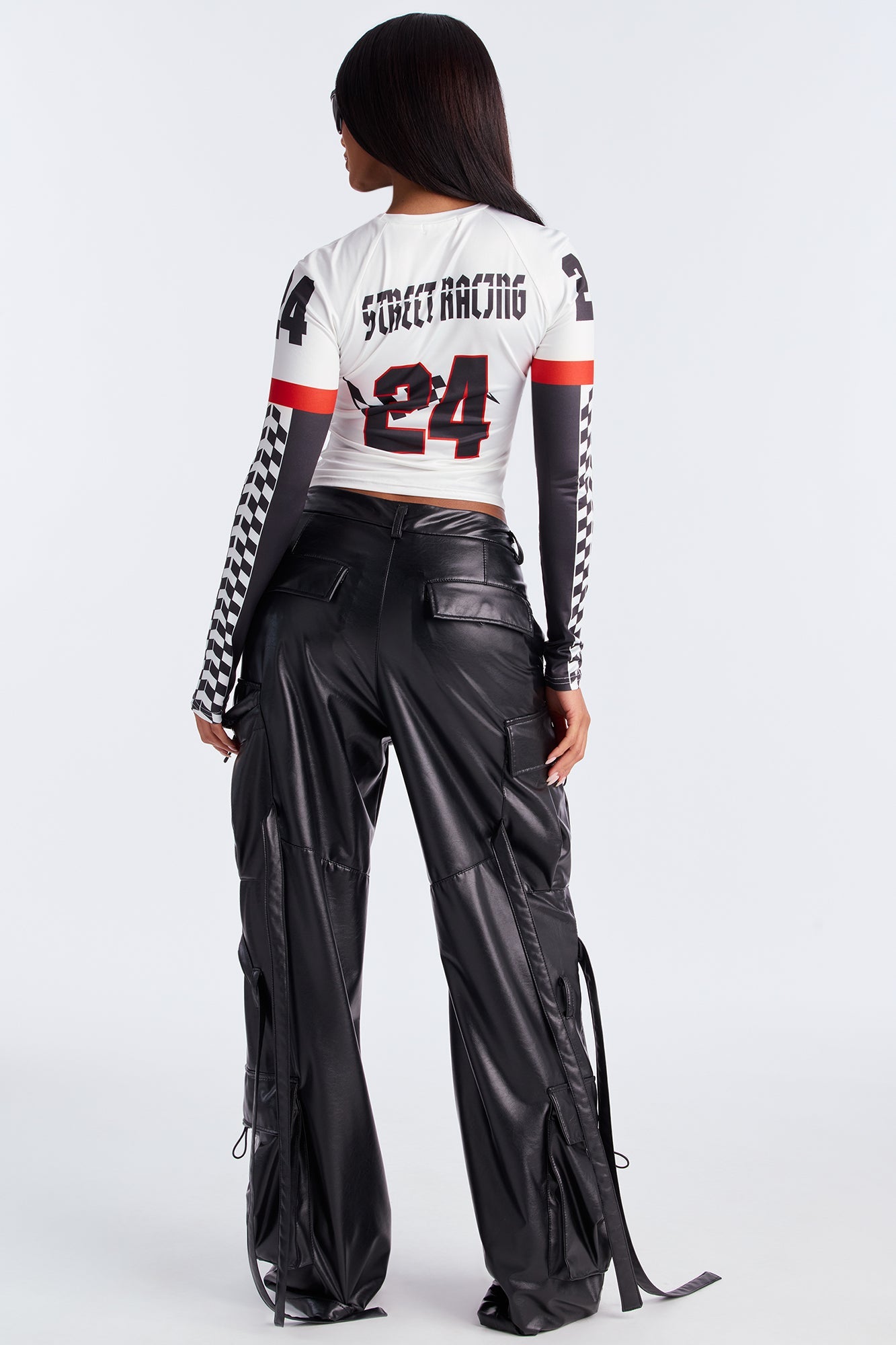 Street Racing 24 Tee - White/Black