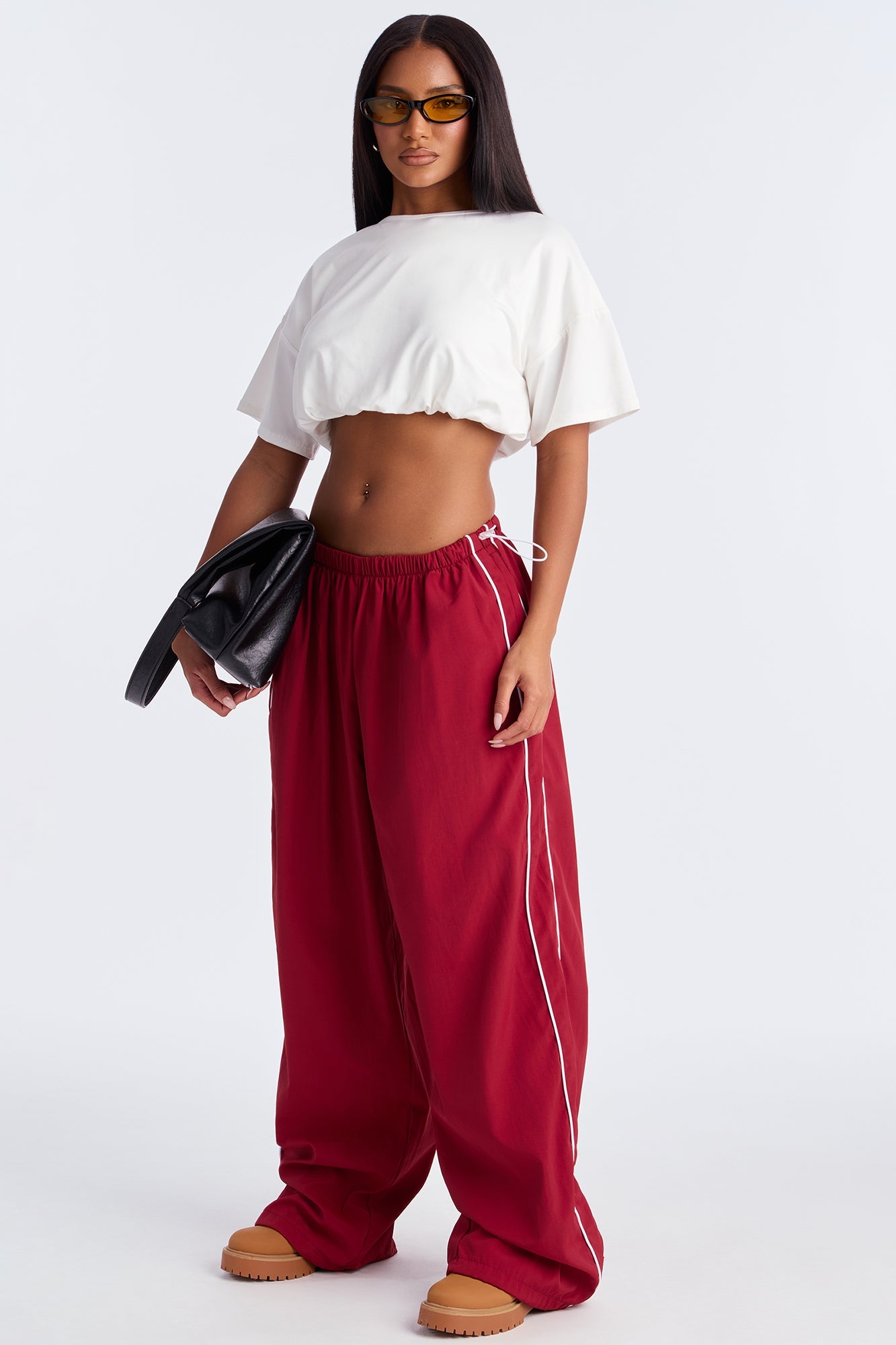 Running The City Jogger Track Pant 32″ - Burgundy/combo