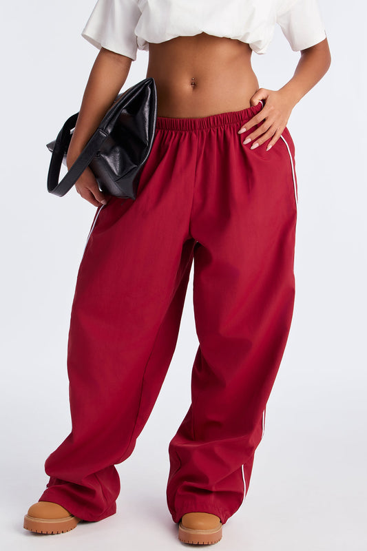 Running The City Jogger Track Pant 32″ - Burgundy/combo