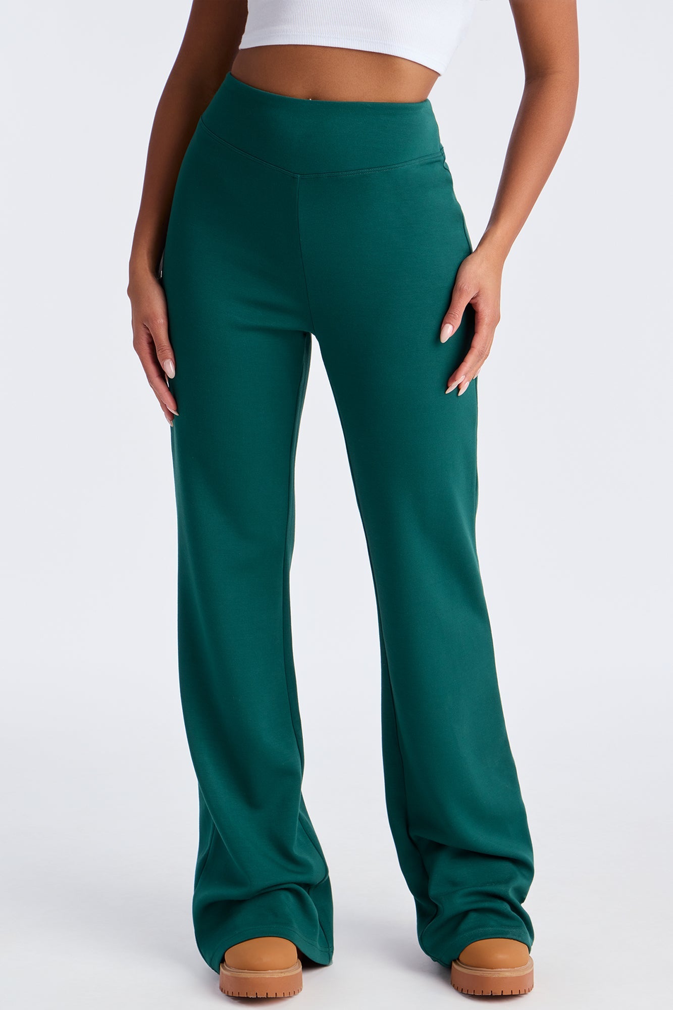 Sarah Ultra Soft Flare Pant - Hunter