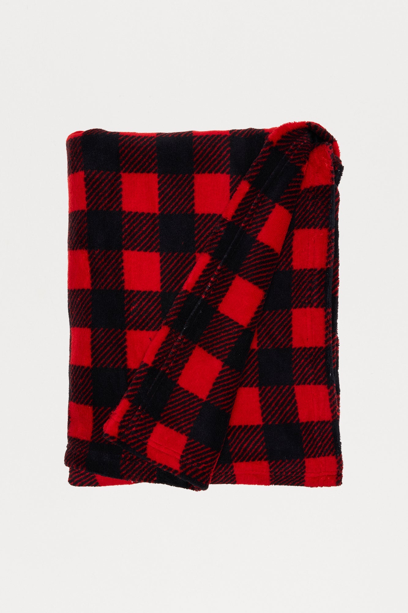 Always Cozy Plush Blanket - Black/Red