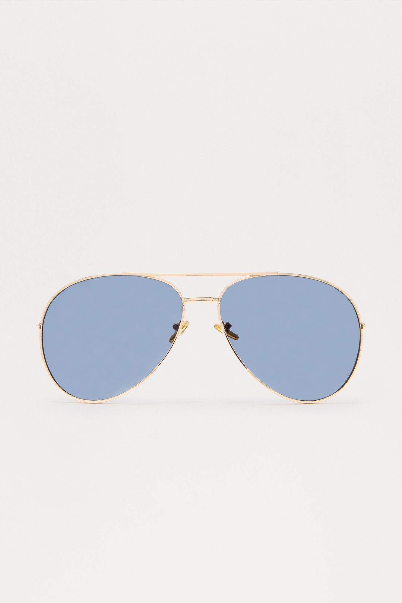 Striking Aviator Metal Frame Sunglasses - Gold