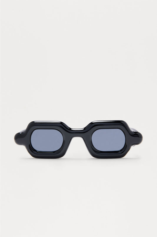 On Fire Square Frame Sunglasses - Black