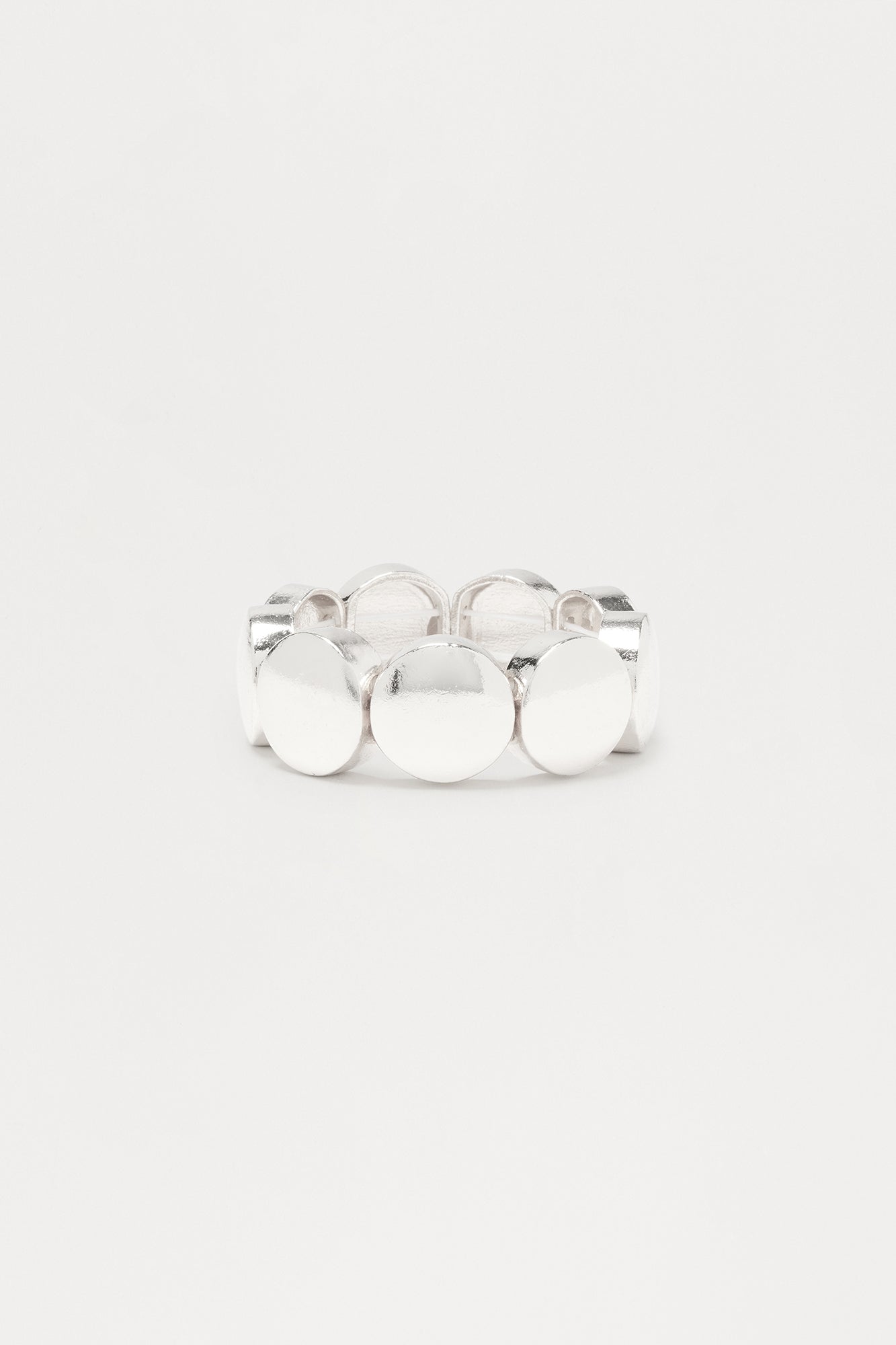 Amaya Hardware Beaded Bracelet - Silver