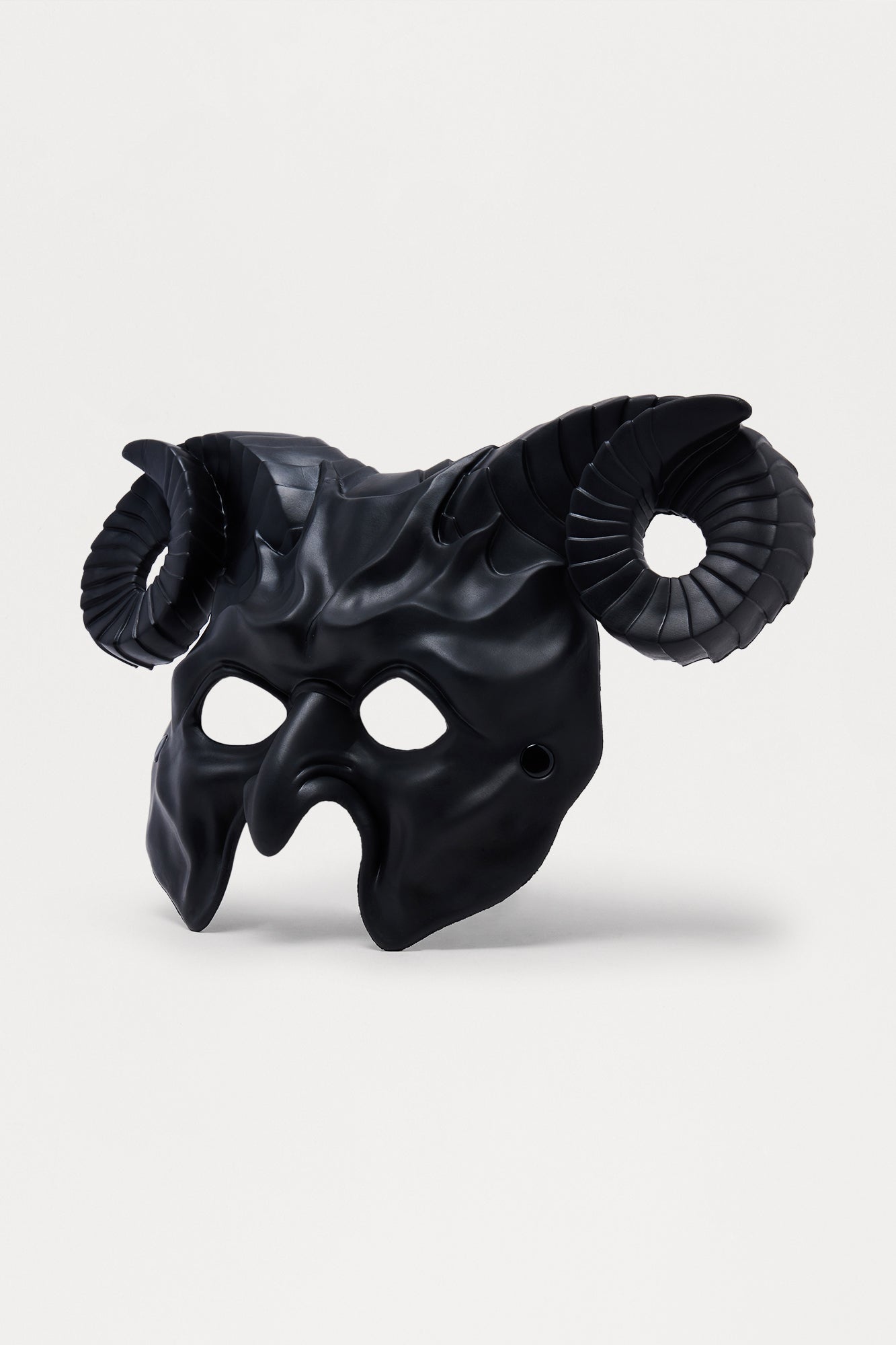 Half Masked Devil Costume - Black