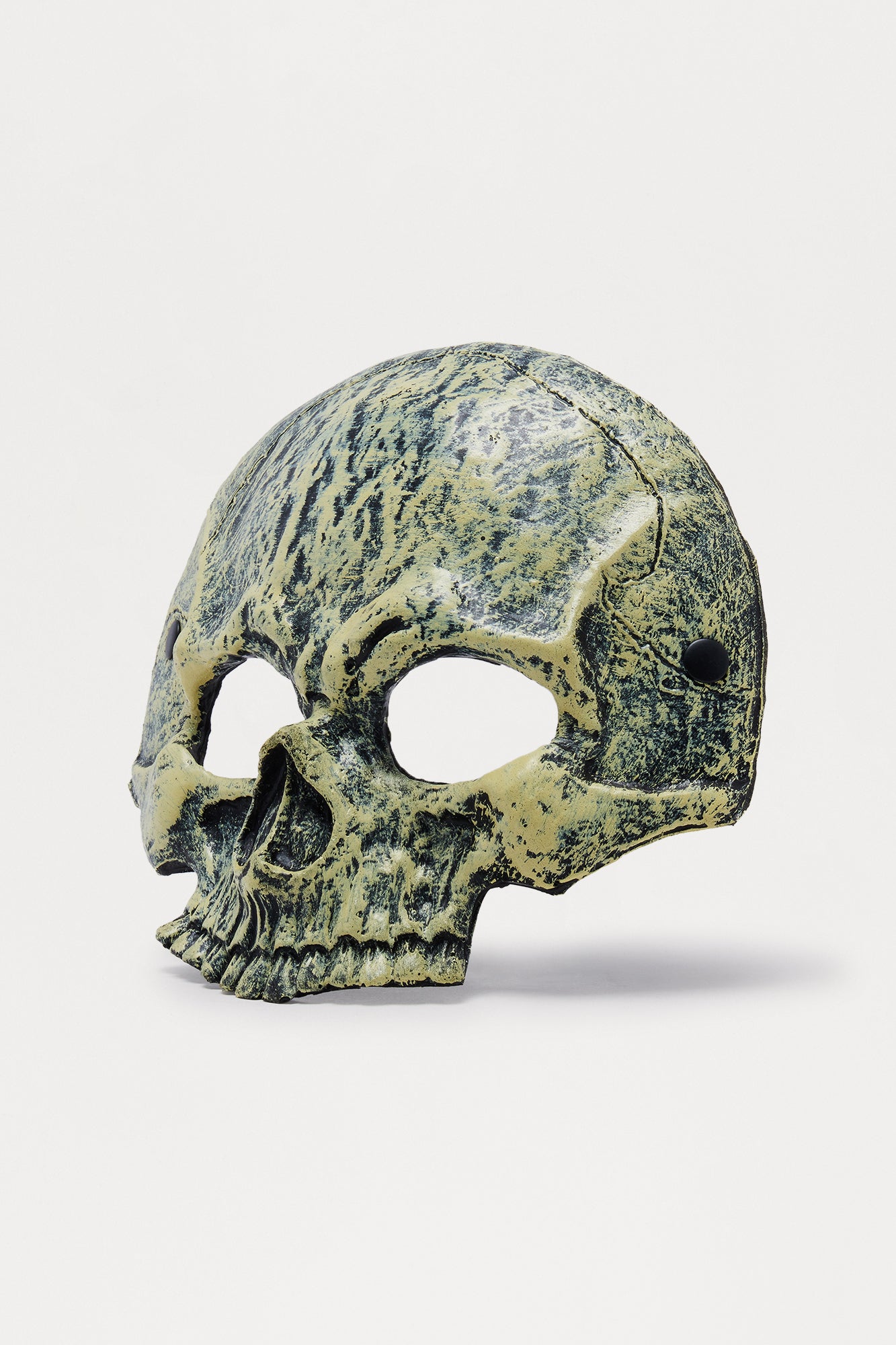 Skull Half Mask Costume - White