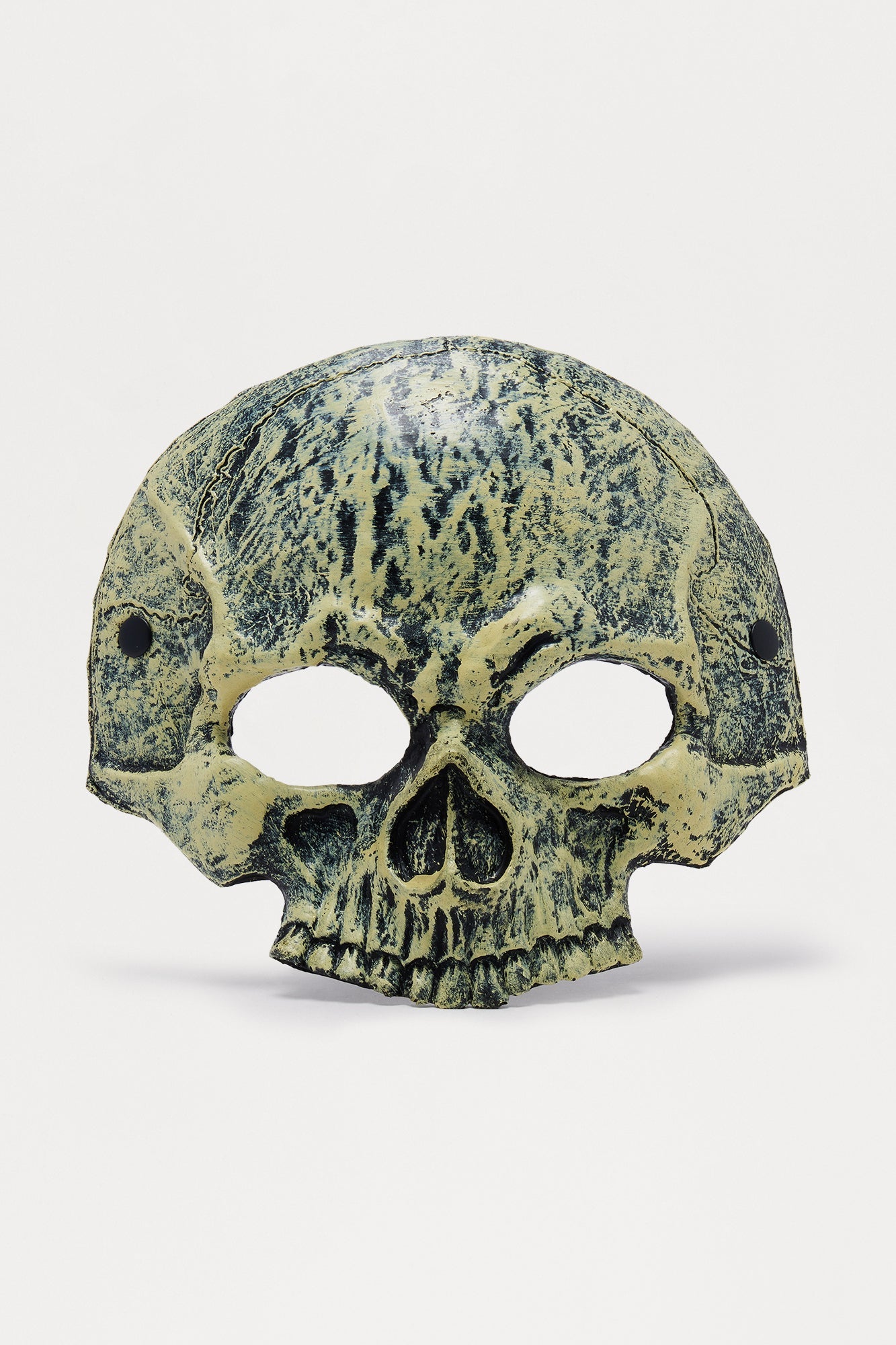 Skull Half Mask Costume - White