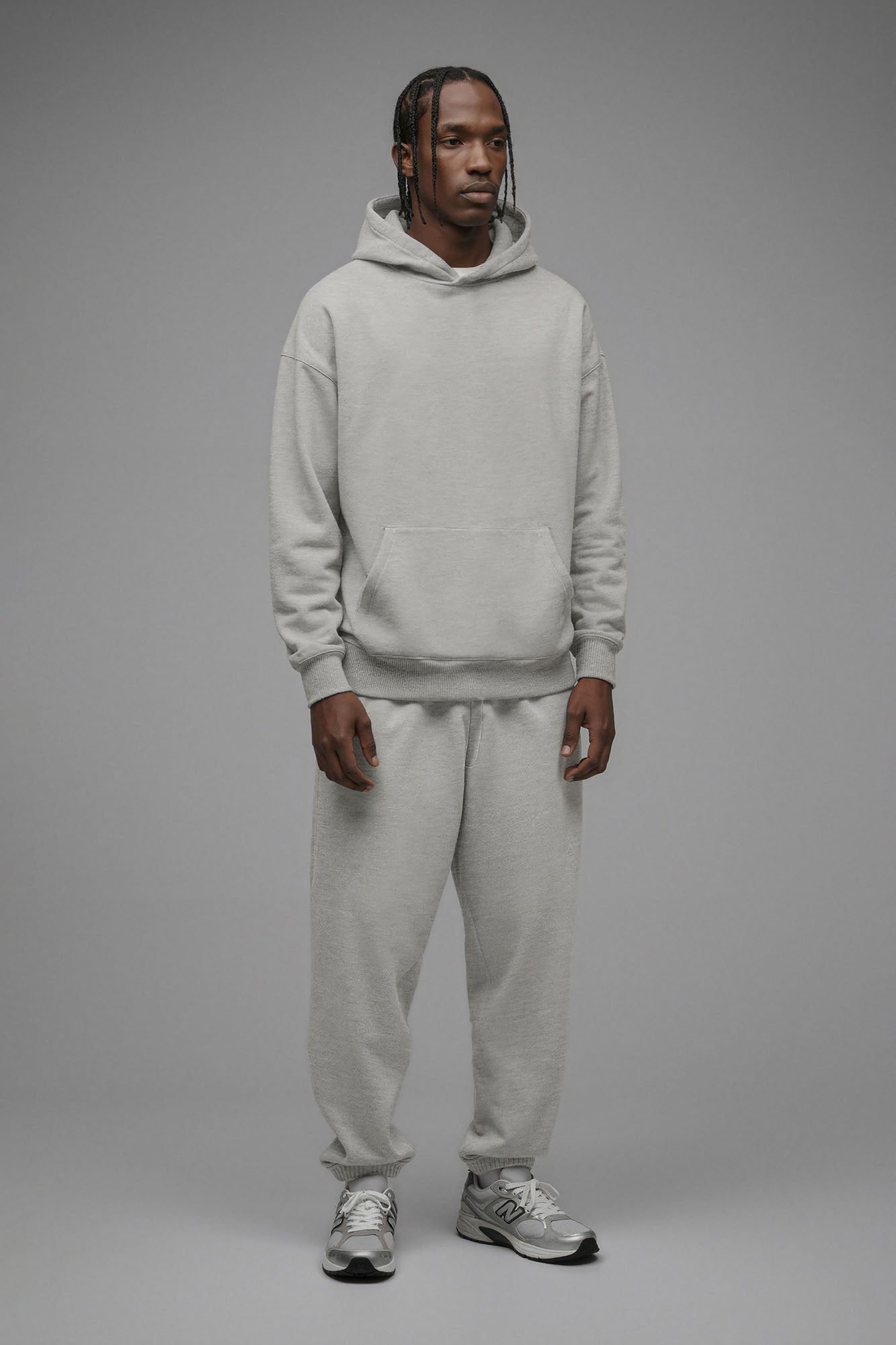 410 Relaxed Jogger - Heather Grey