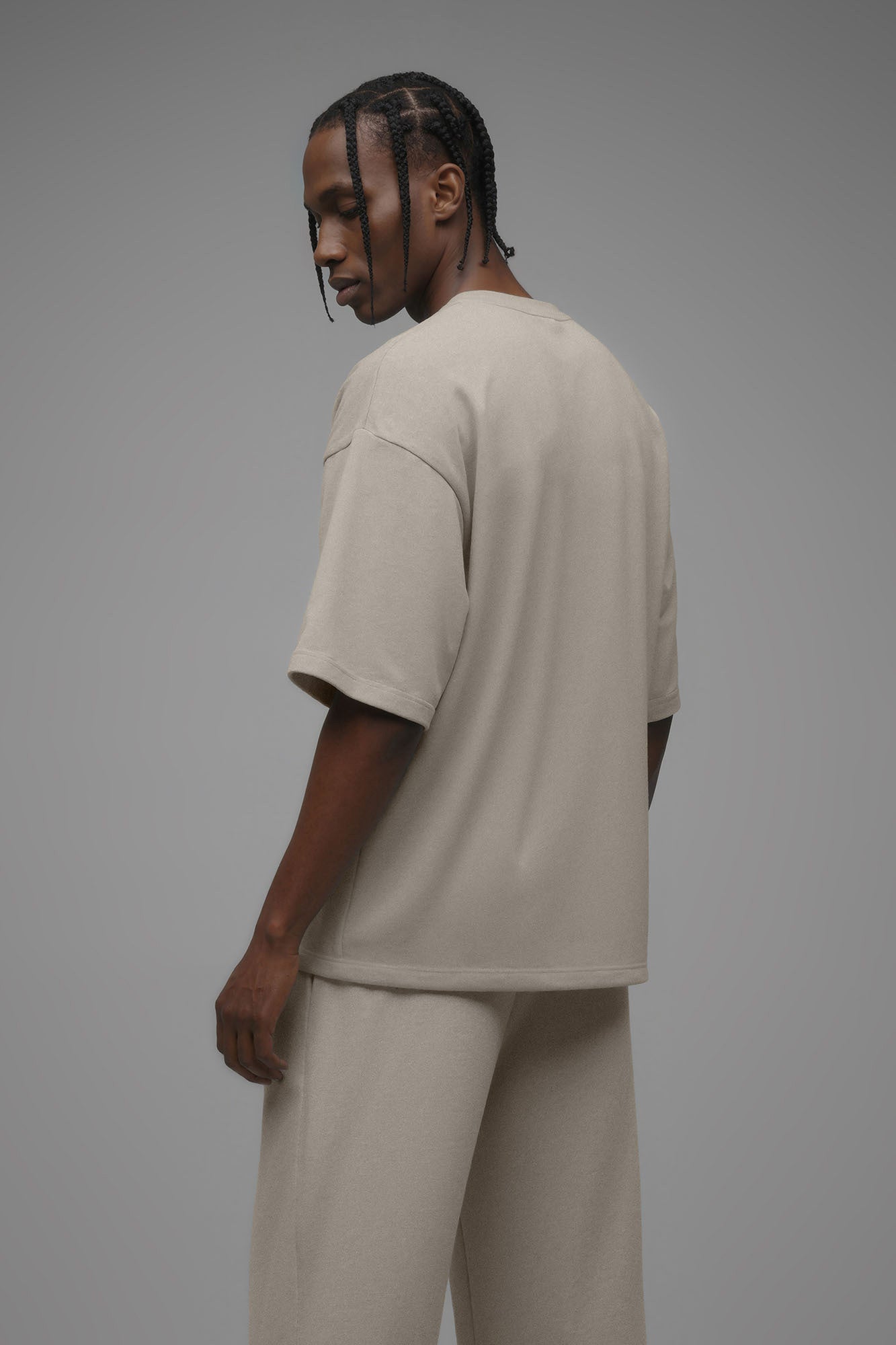 410 Oversized Fleece Tee - Sand