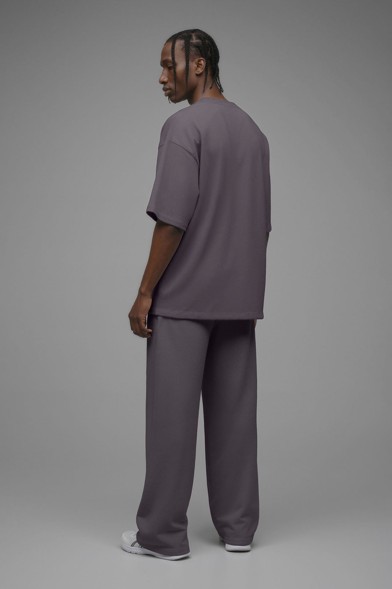 410 Oversized Fleece Tee - Purple