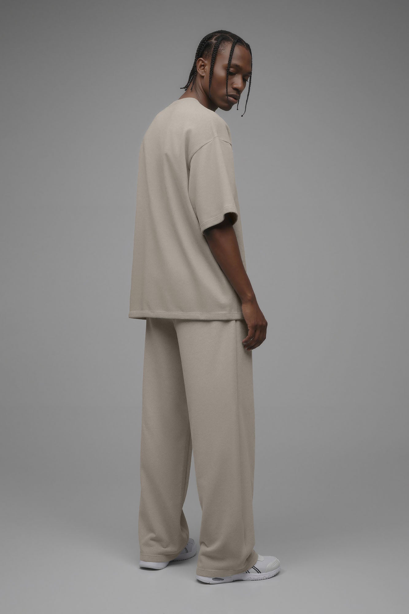 410 Oversized Fleece Tee - Sand