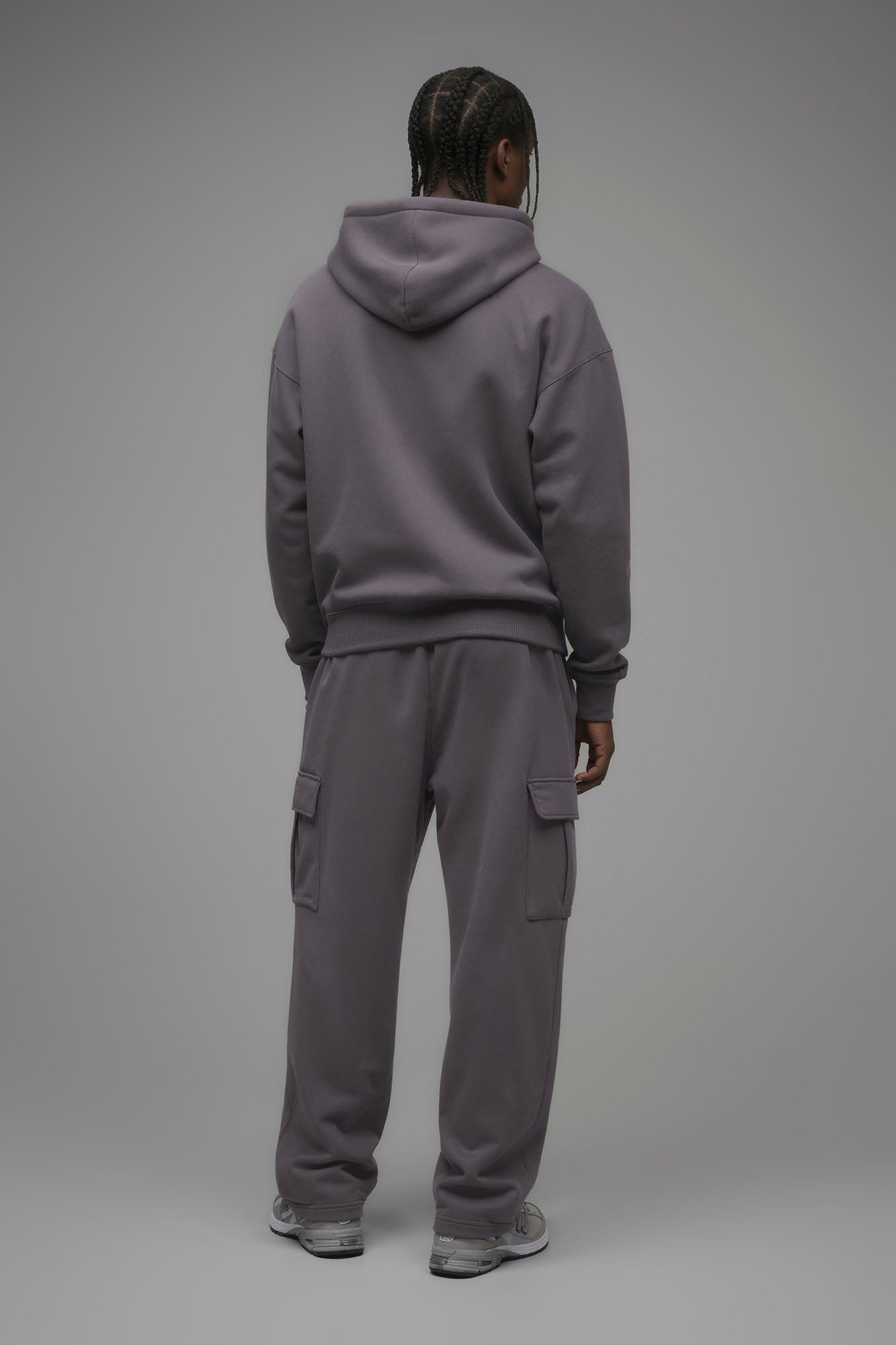 410 Oversized Zip Hoodie - Purple