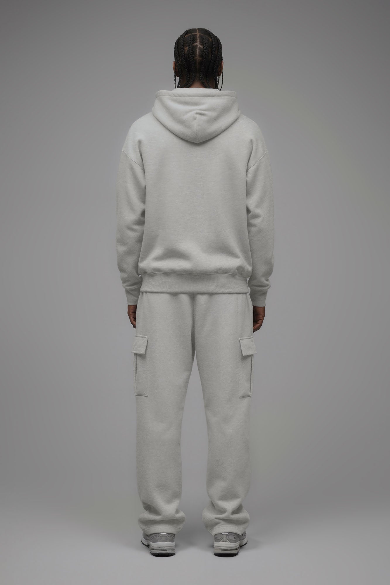 410 Baggy Cargo Sweatpants - Heather Grey