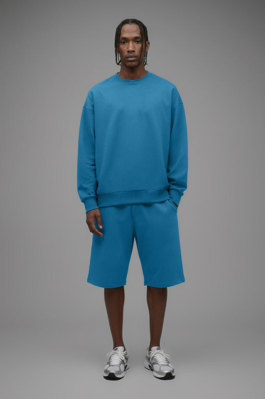 410 Oversized Crewneck - Blue