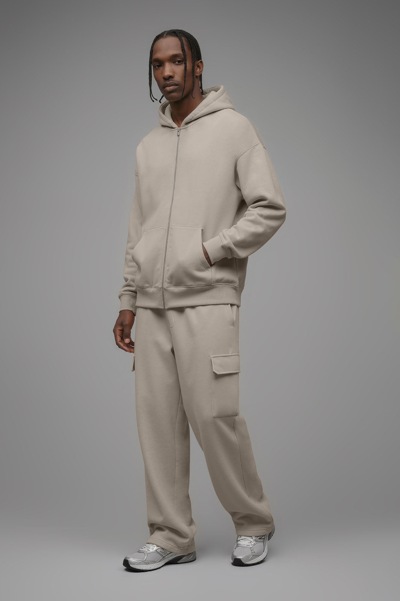 410 Baggy Cargo Sweatpants - Sand