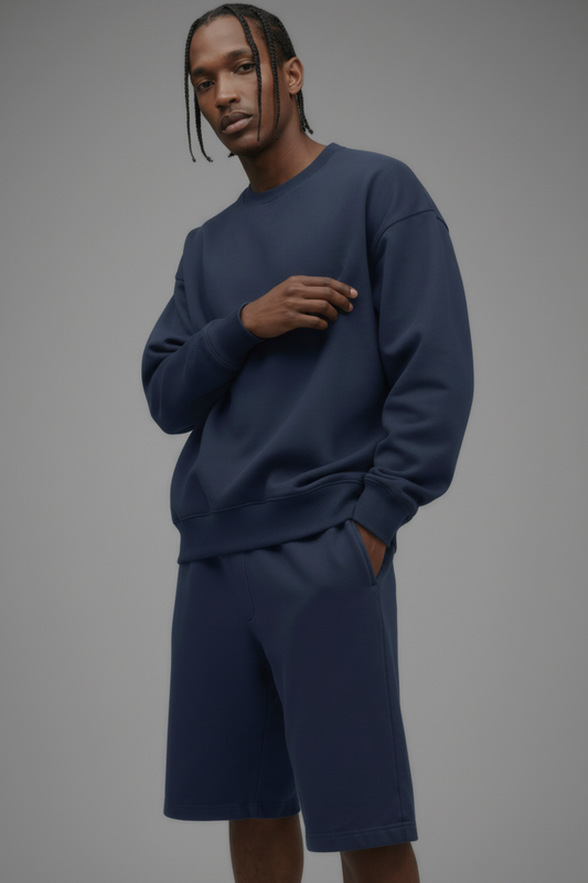 410 Oversized Crewneck - Navy