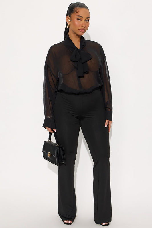 Eloise Bodysuit Pant Set - Black