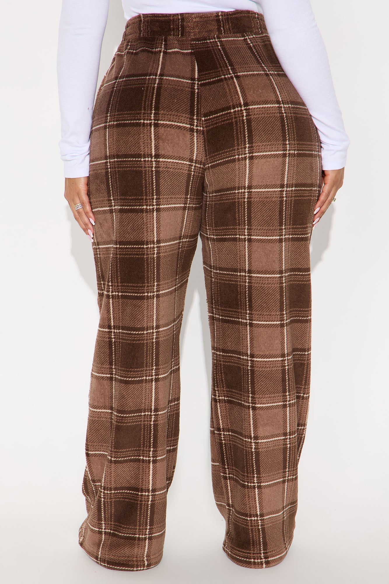 Morning Coffee Matching Family Plush PJ Pants - Chocolate