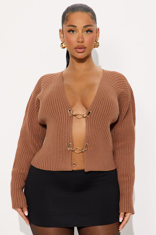 Frances Hardware Sweater - Mocha