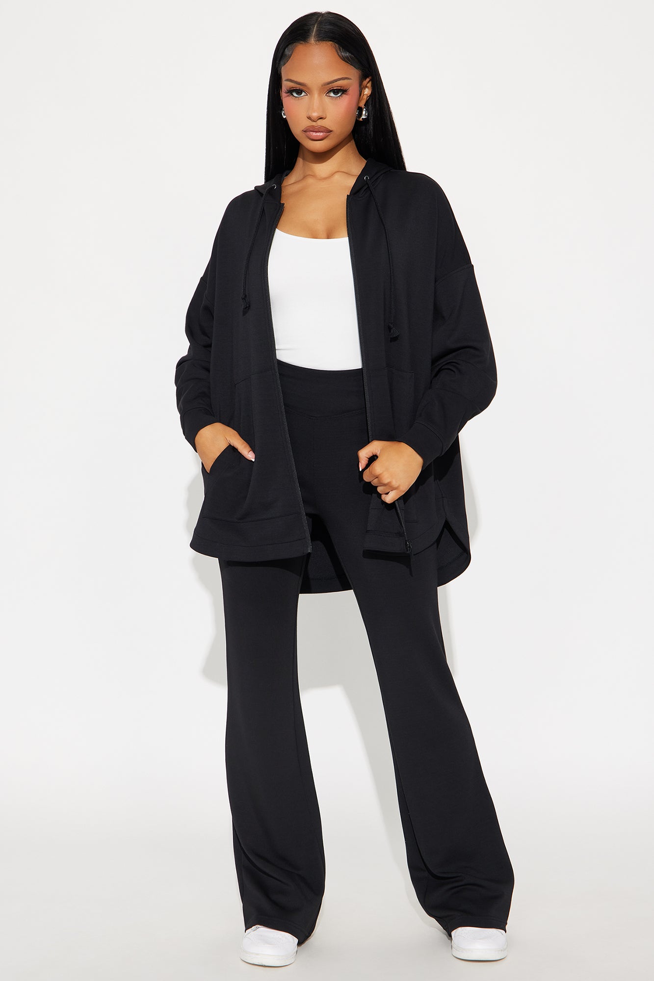 Sarah Ultra Soft Flare Pant - Black