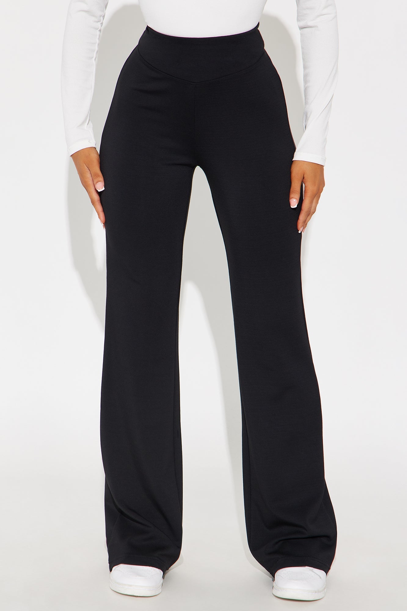 Sarah Ultra Soft Flare Pant - Black