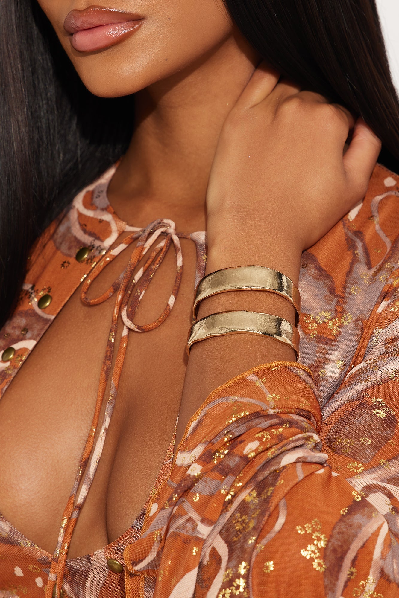 Final Touch Cuff Bracelet - Gold