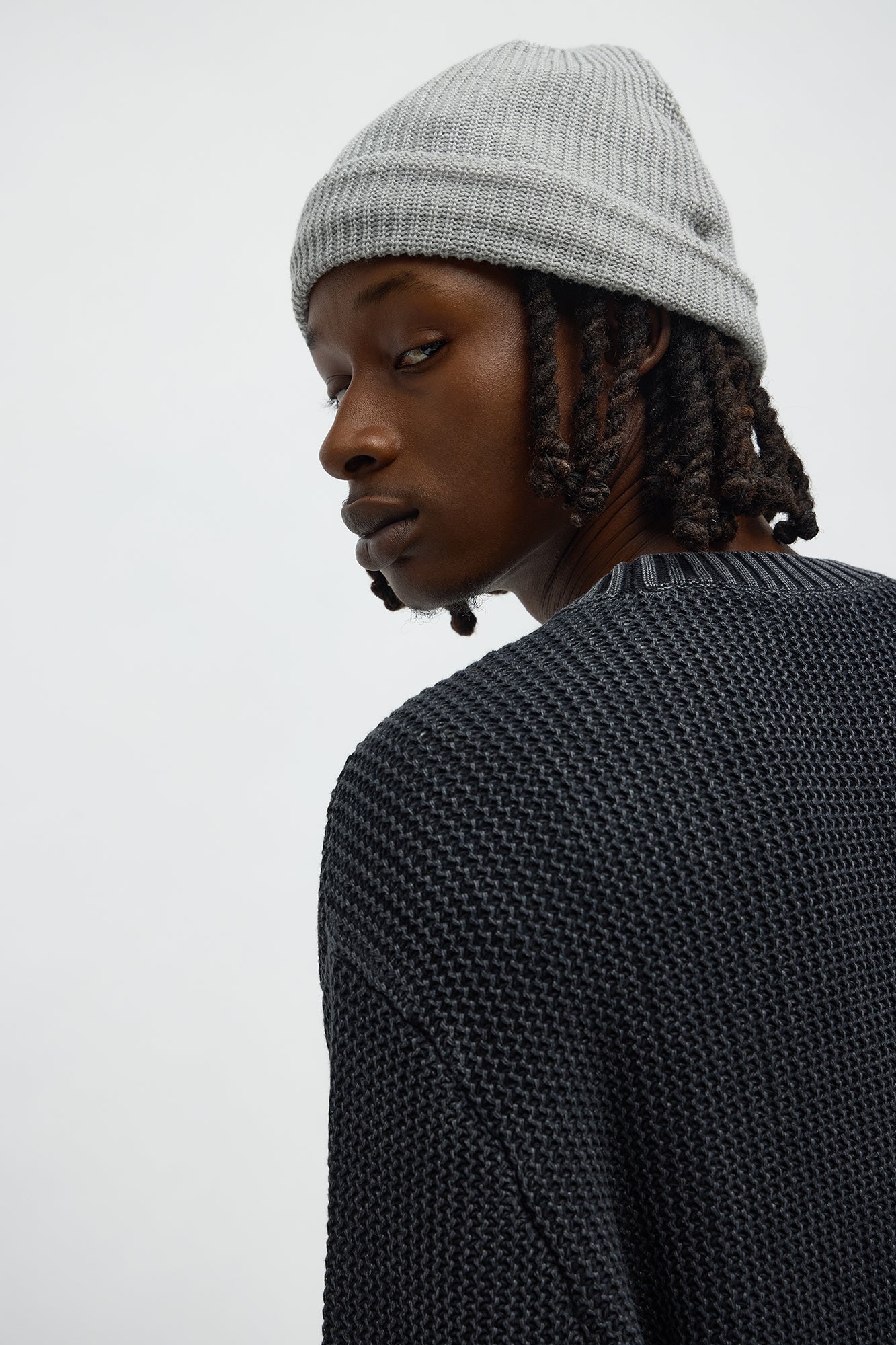 Morning Brew Crewneck Sweater - Black Wash