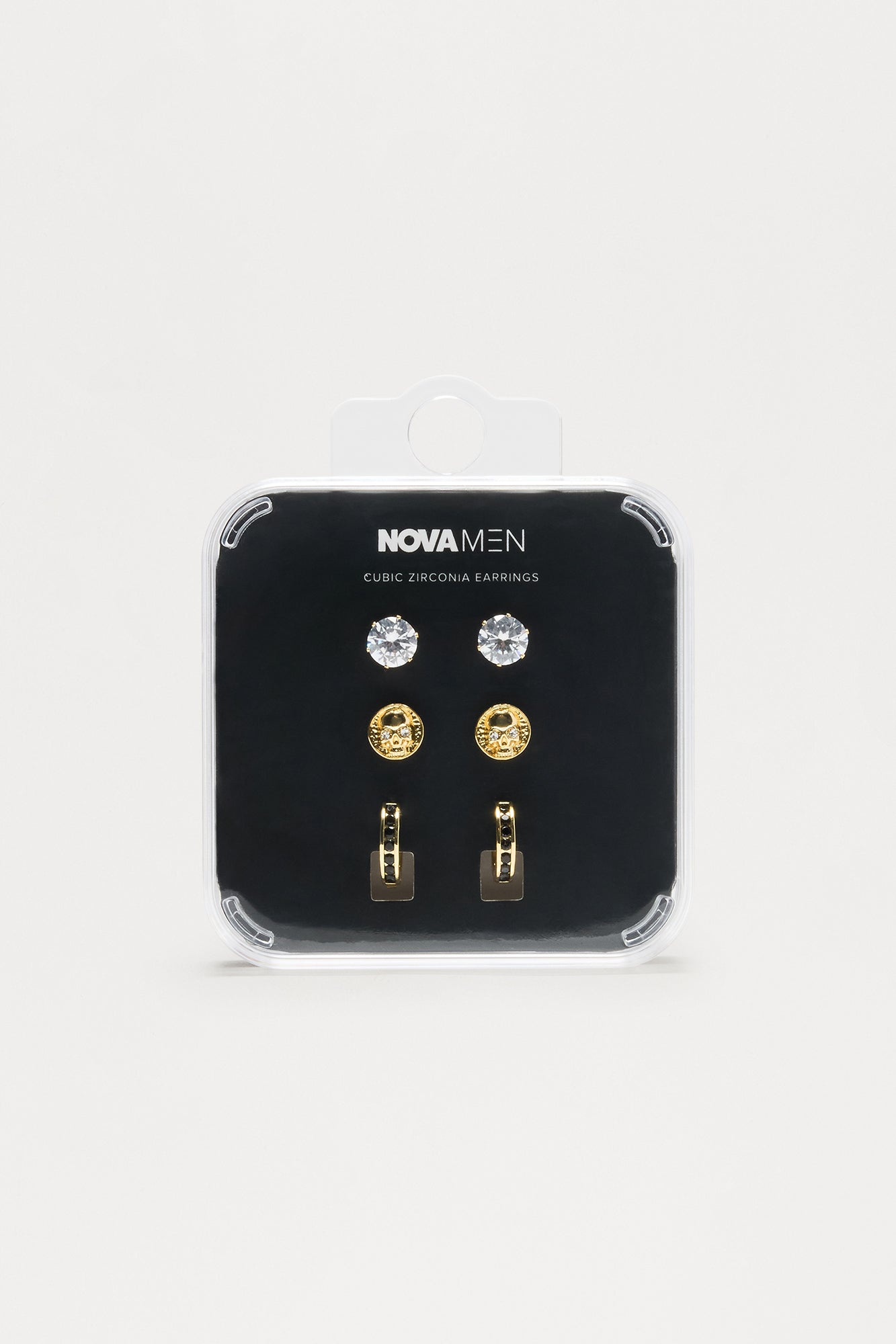 Shadow 3 Piece Earring Set - Gold