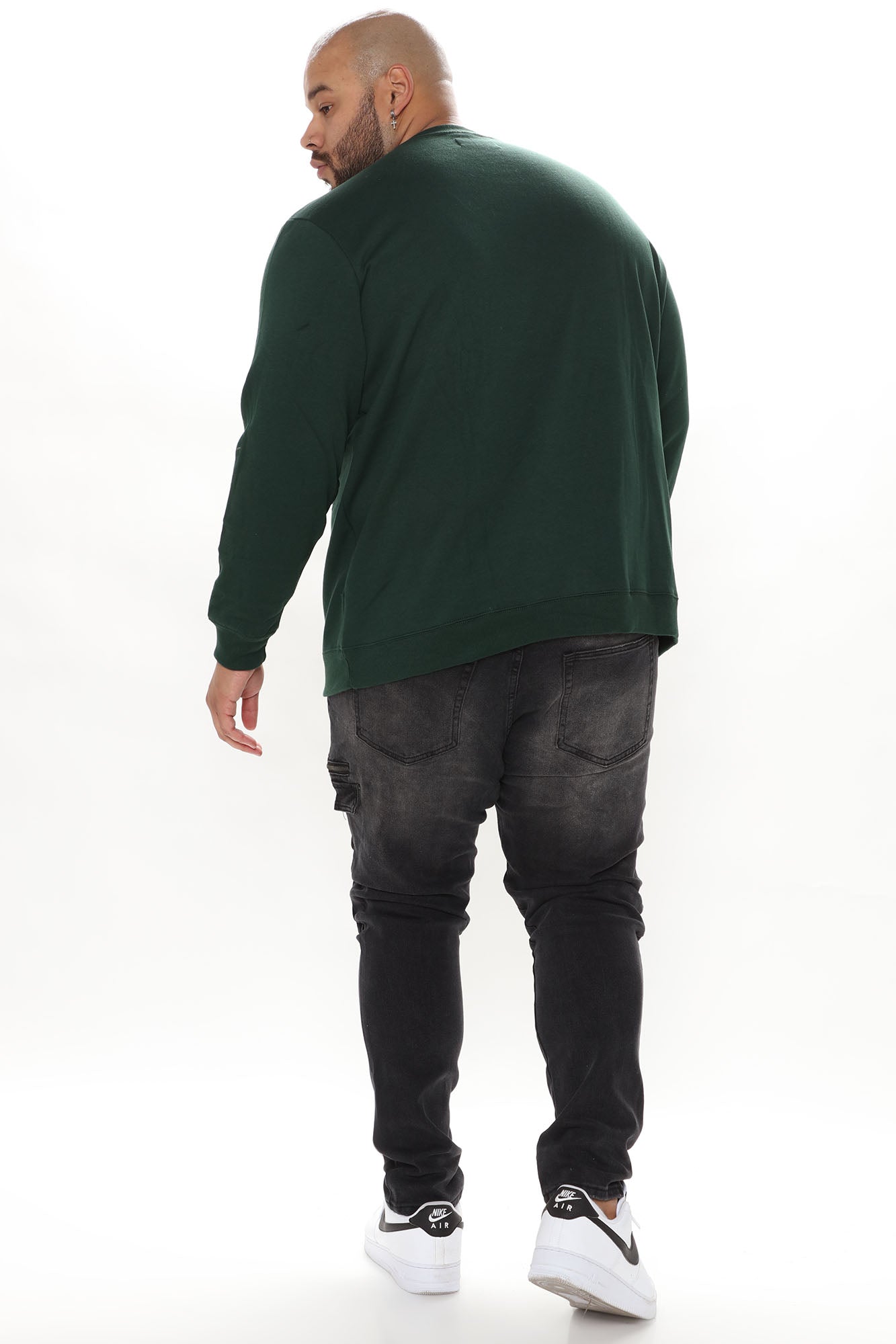 Cargo Pocket Slim Taper Jeans - Black