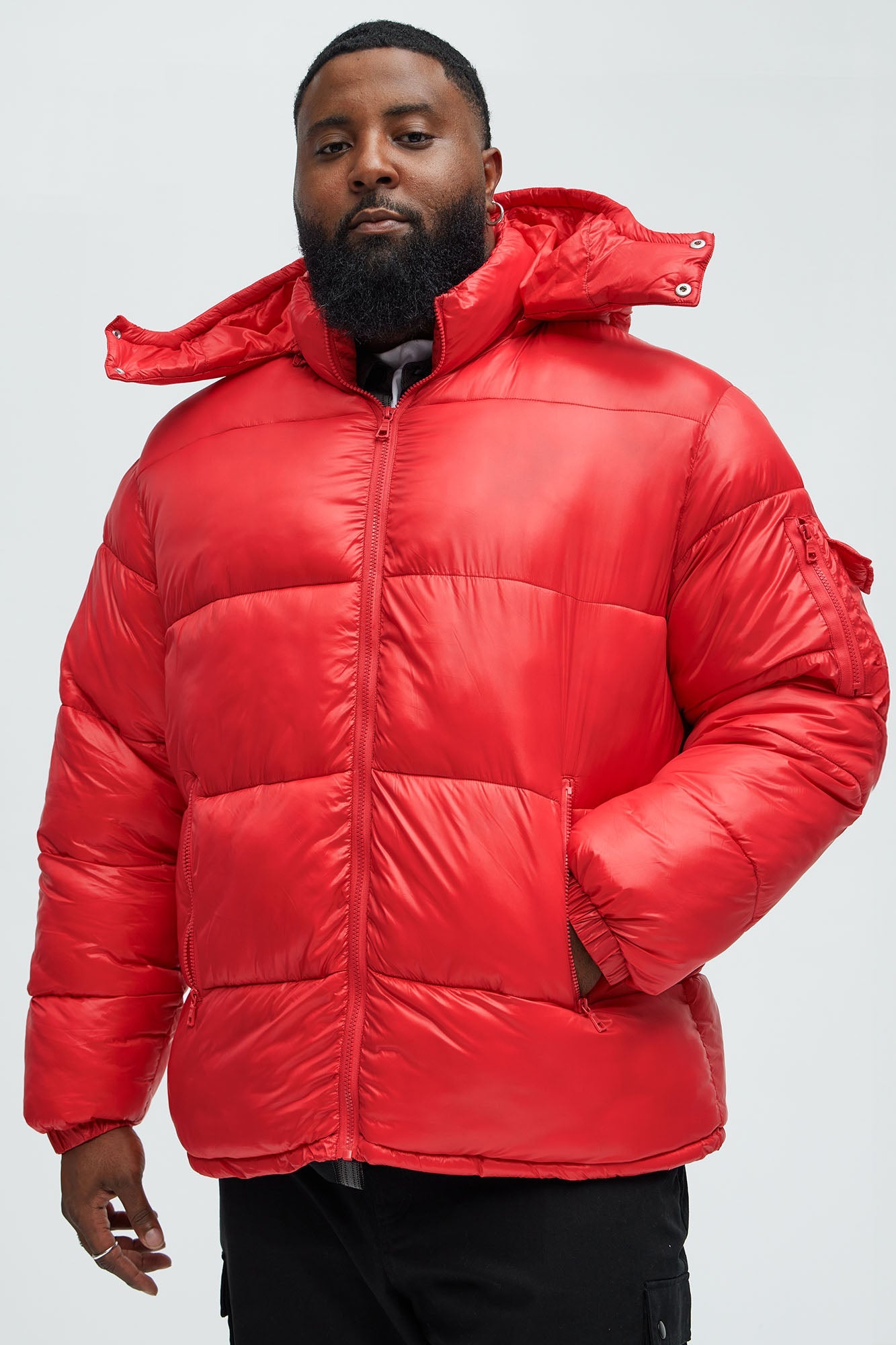 Nixer Puffer Jacket - Red