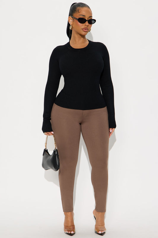 Ivy Prime Ponte Skinny Pant 29″ - Mocha