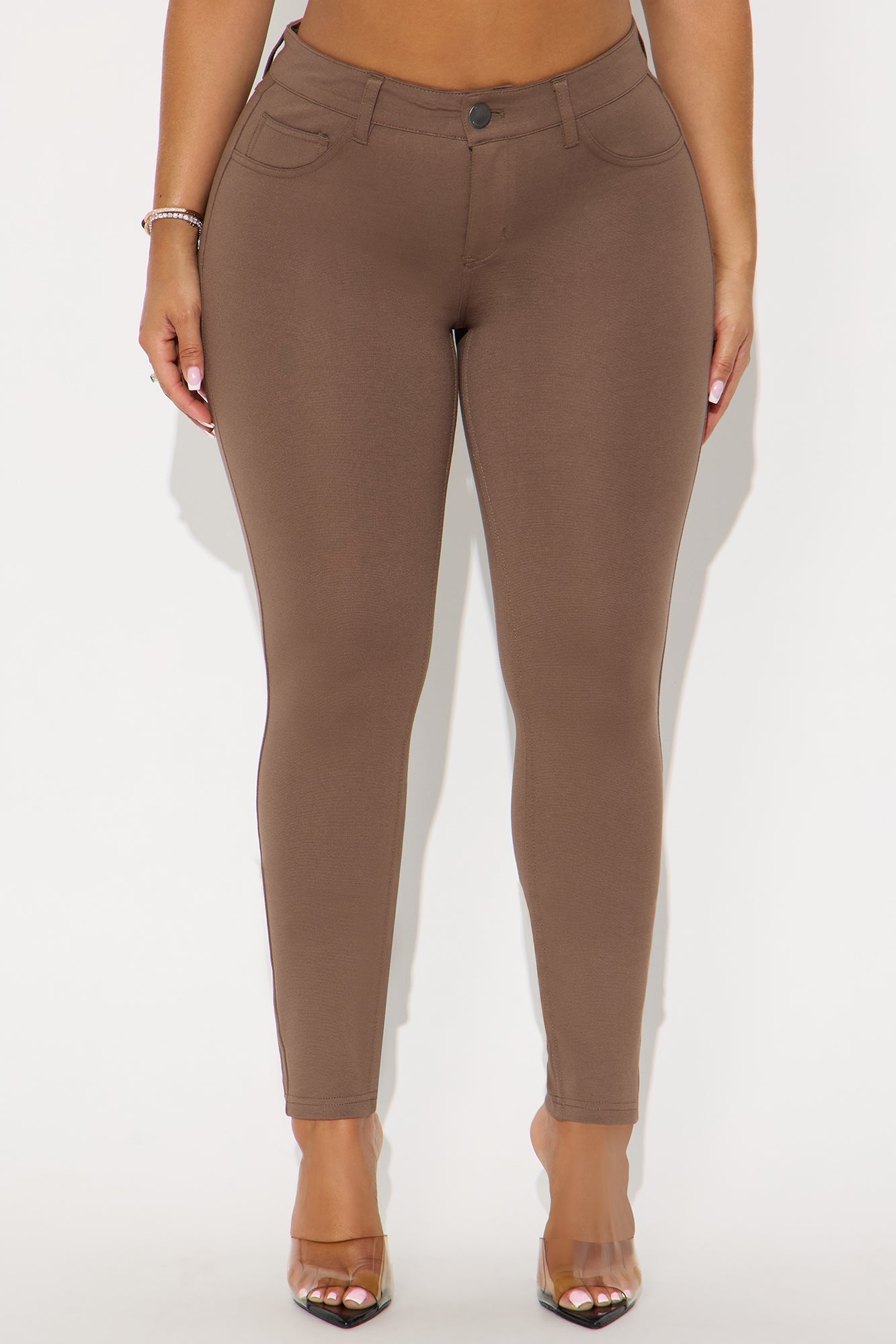 Ivy Prime Ponte Skinny Pant 29″ - Mocha