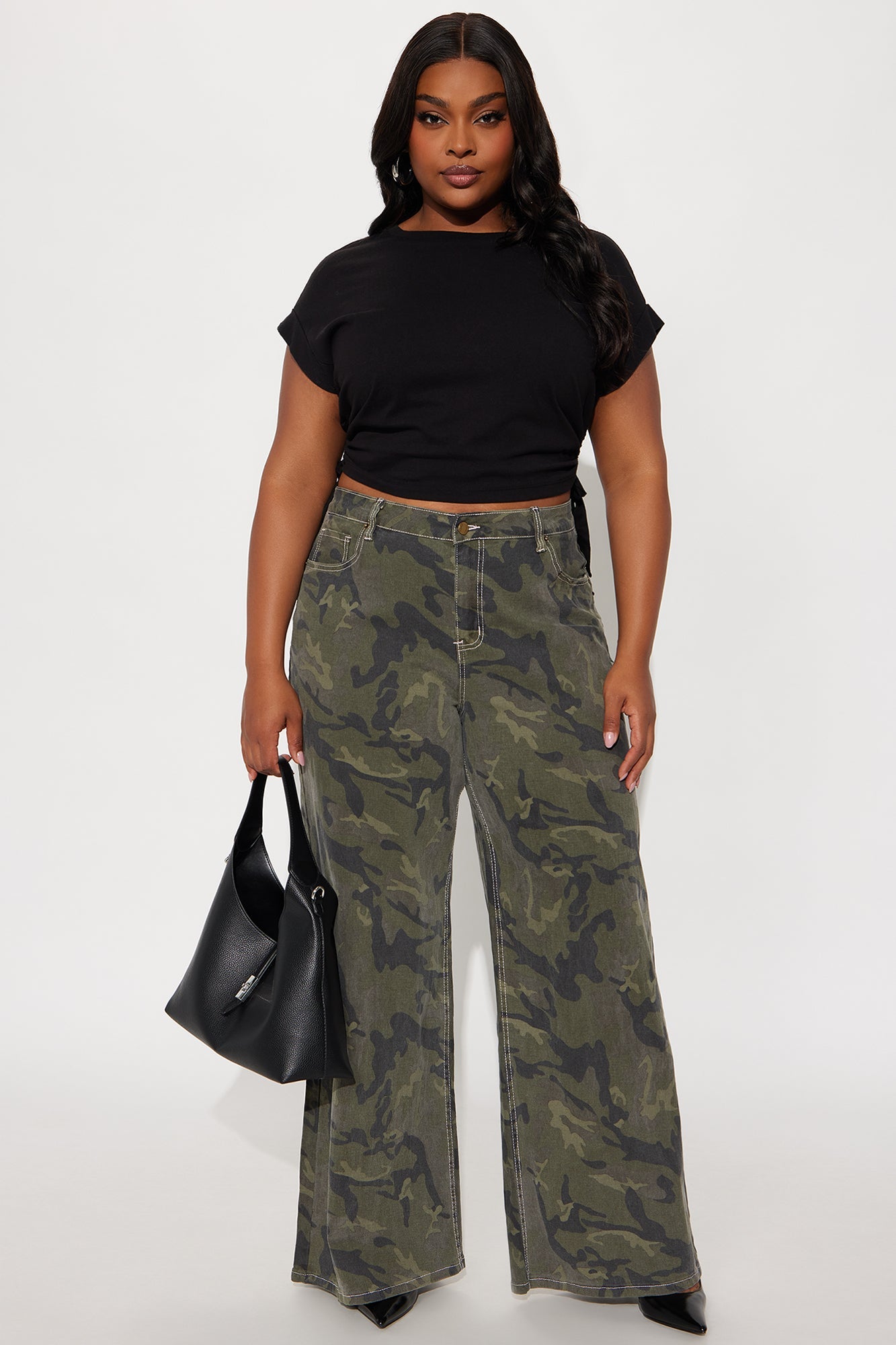 Willow Camo Wide Leg Pant 33″ - Camouflage