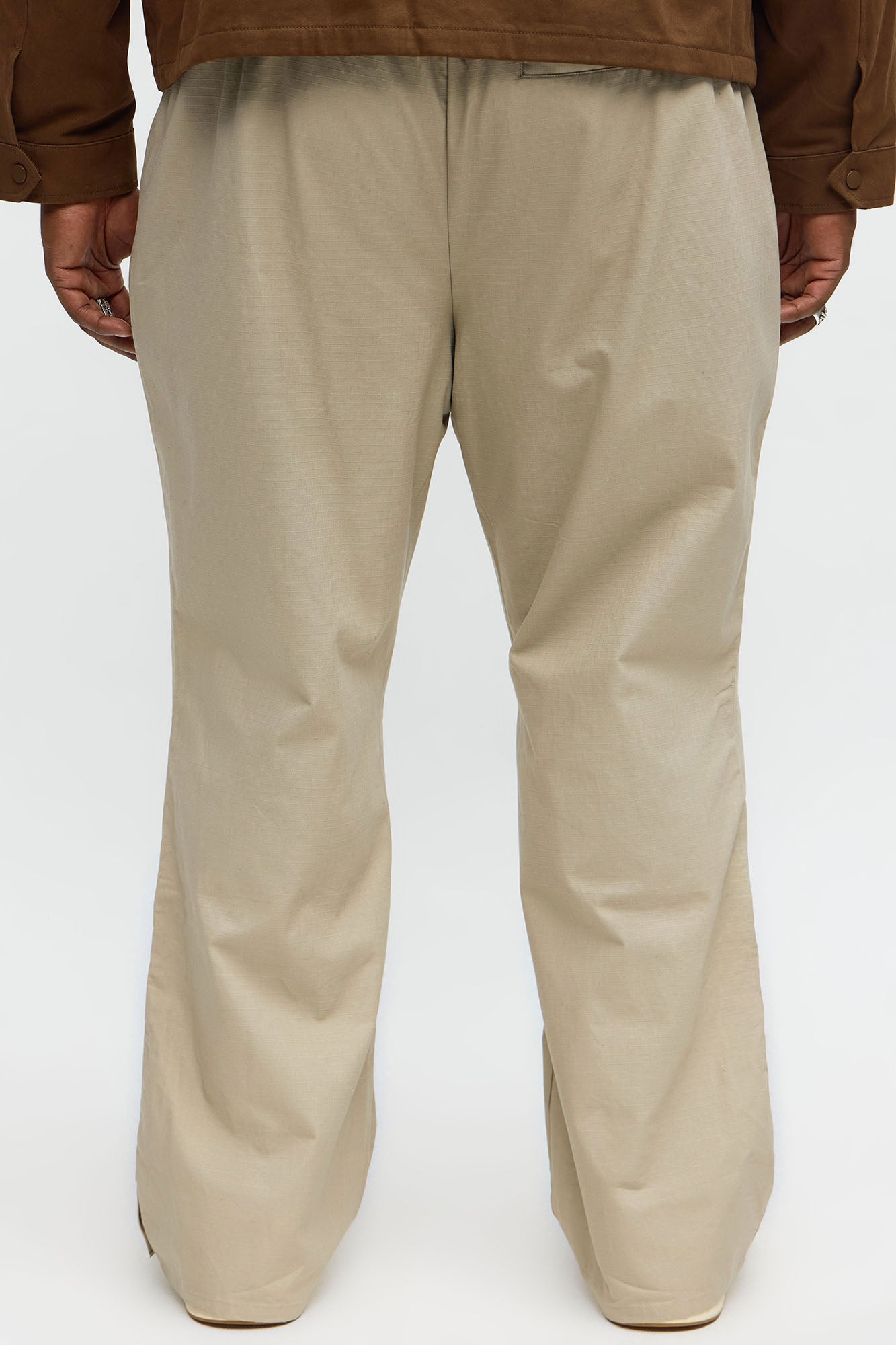 Slim Comeback Ripstop Side Snap Buttons - Taupe