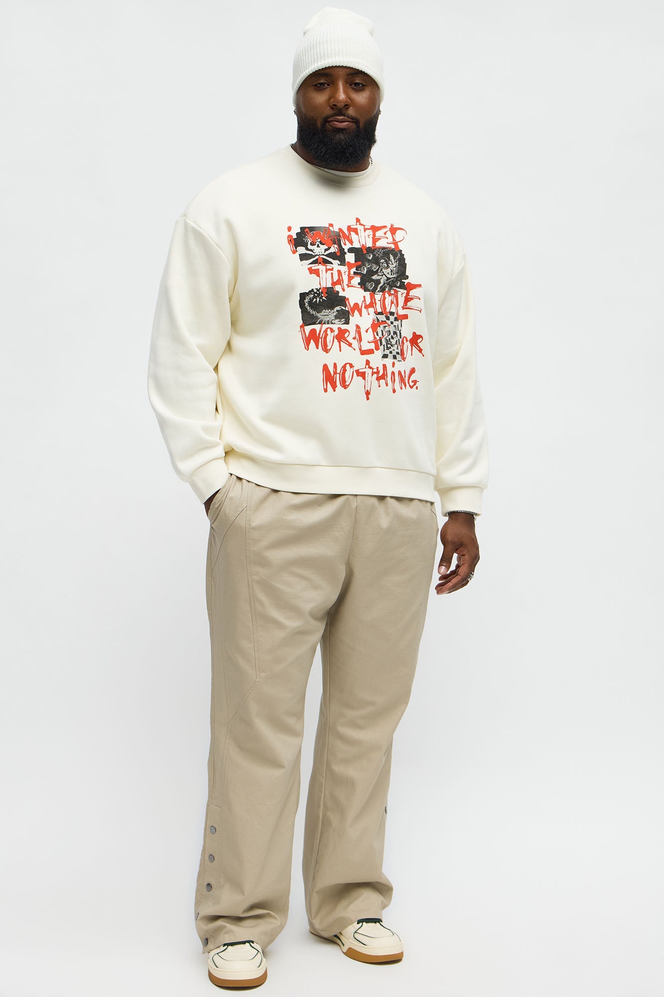 I Wanted The World Crewneck Sweatshirt - Cream