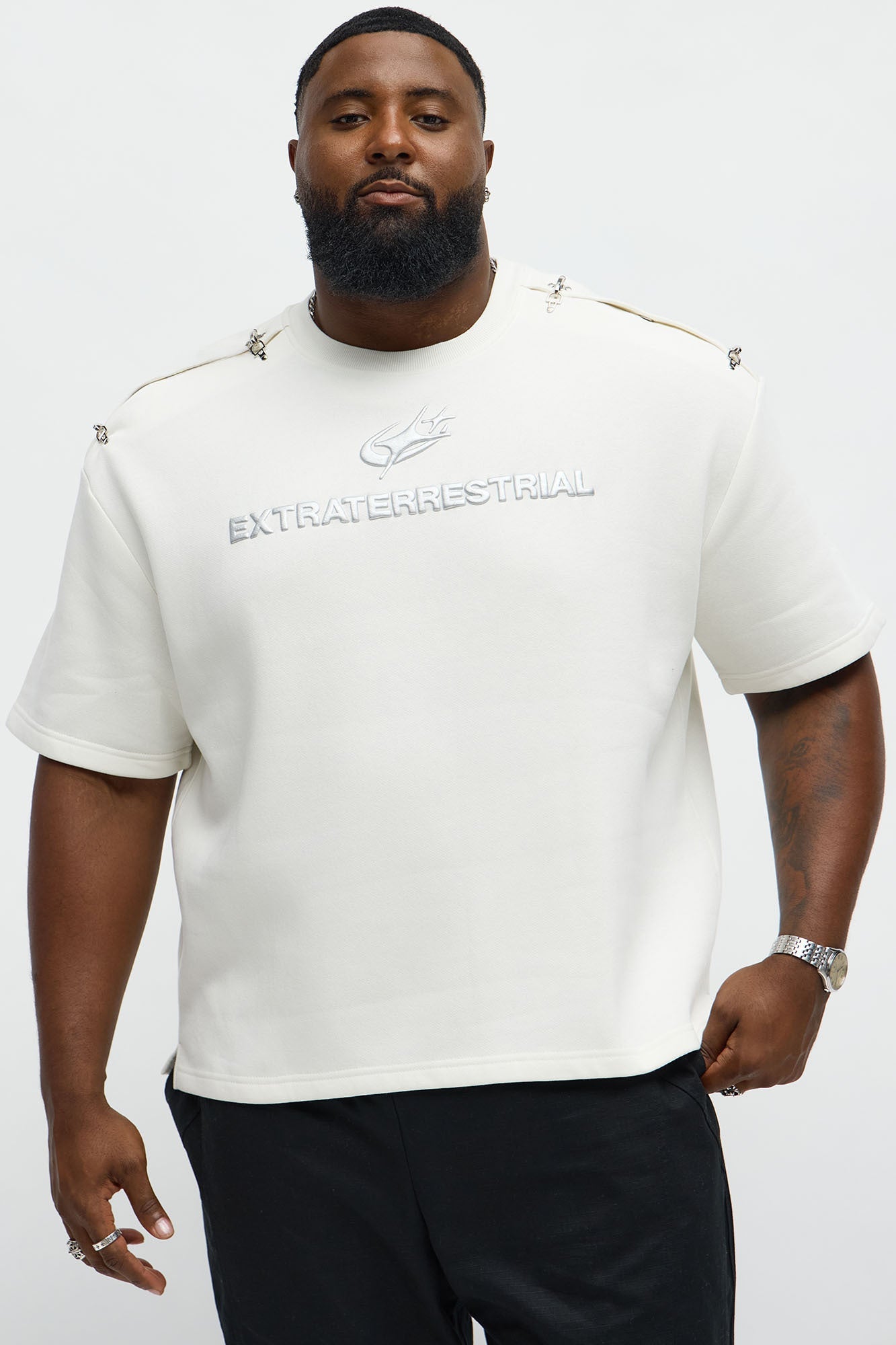 Tyson Extraterrestrial Short Sleeve Tee - Cream