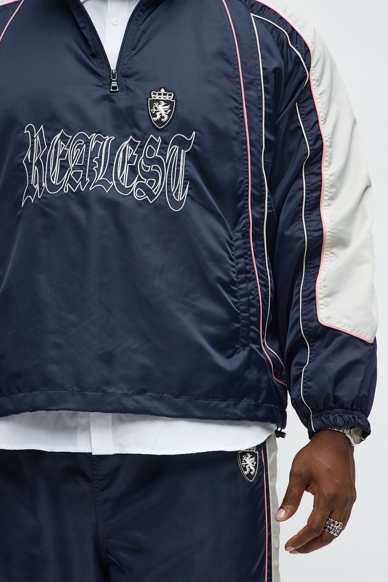 Realest Flow Anorak Jacket - Navy/combo