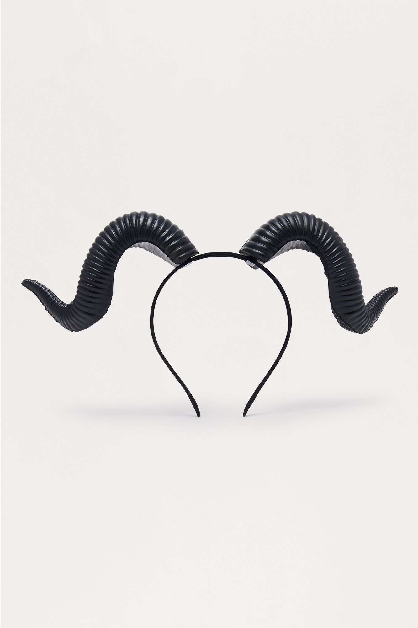 Demonic Ram Horns Costume - Grey