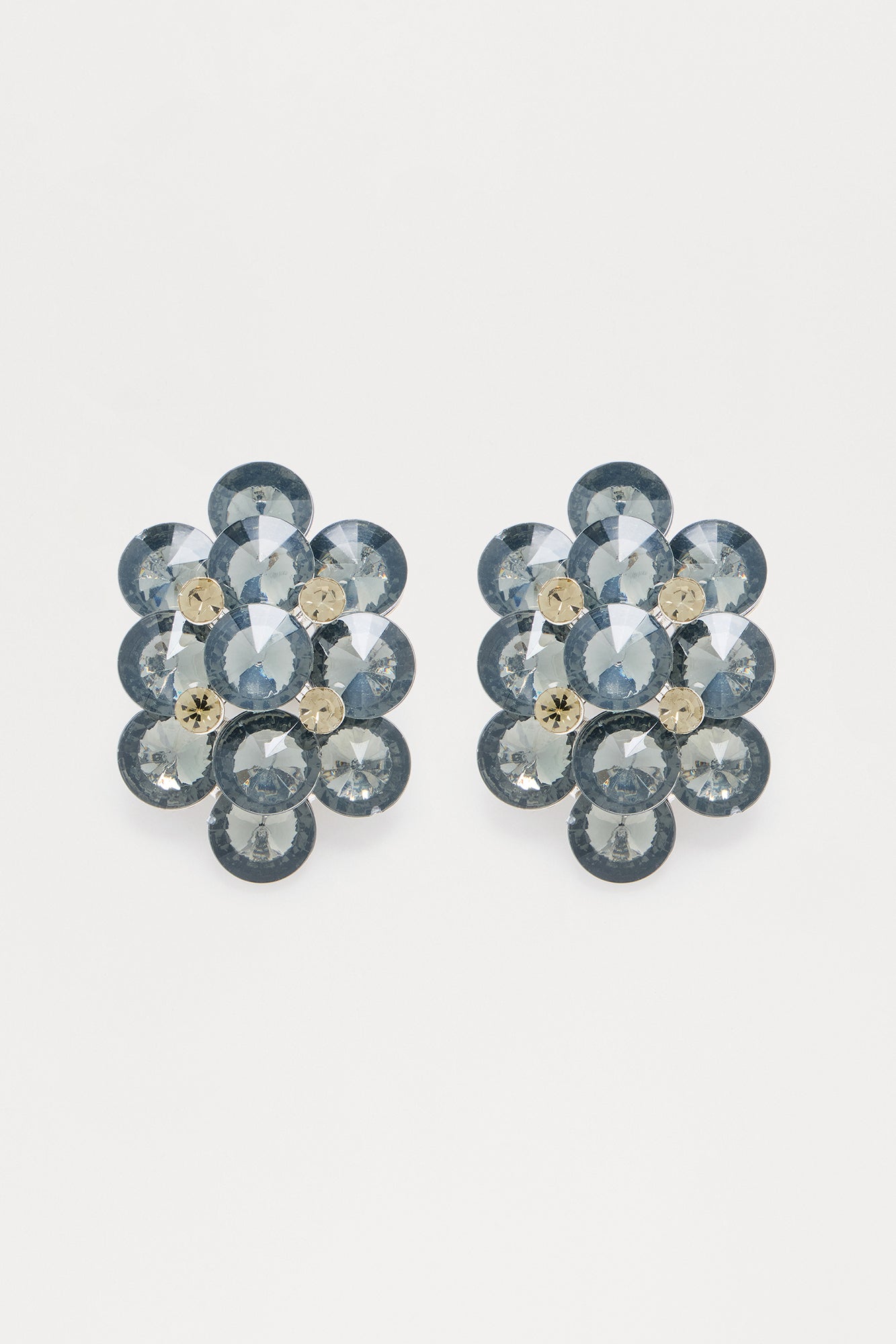 Midnight Touch Drop Earrings - Grey