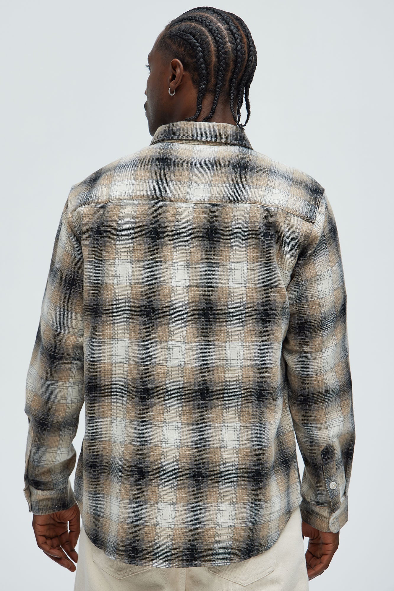 Dighton Plaid Shirt - Taupe/combo