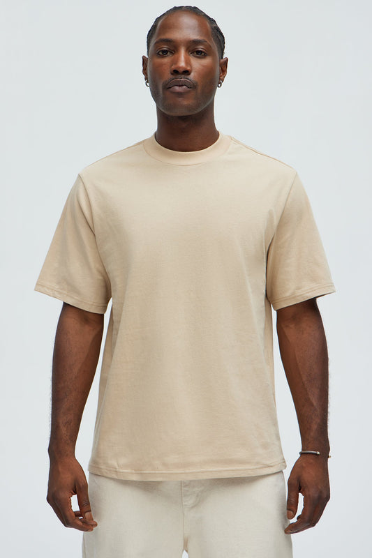 Oversized Heavyweight Tee 240GSM - Tan