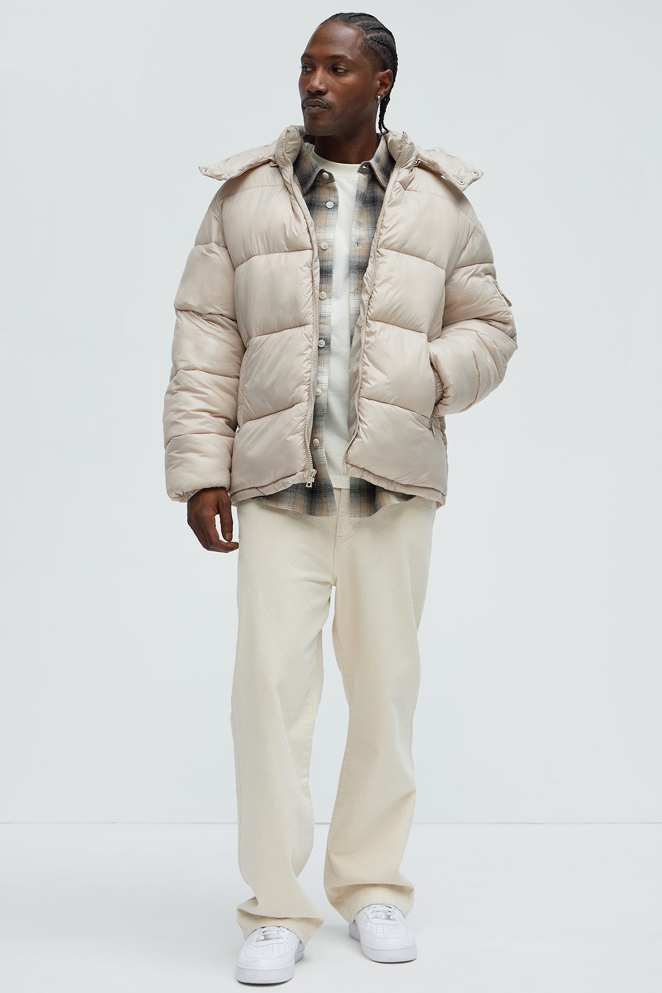Nixer Puffer Jacket - Tan