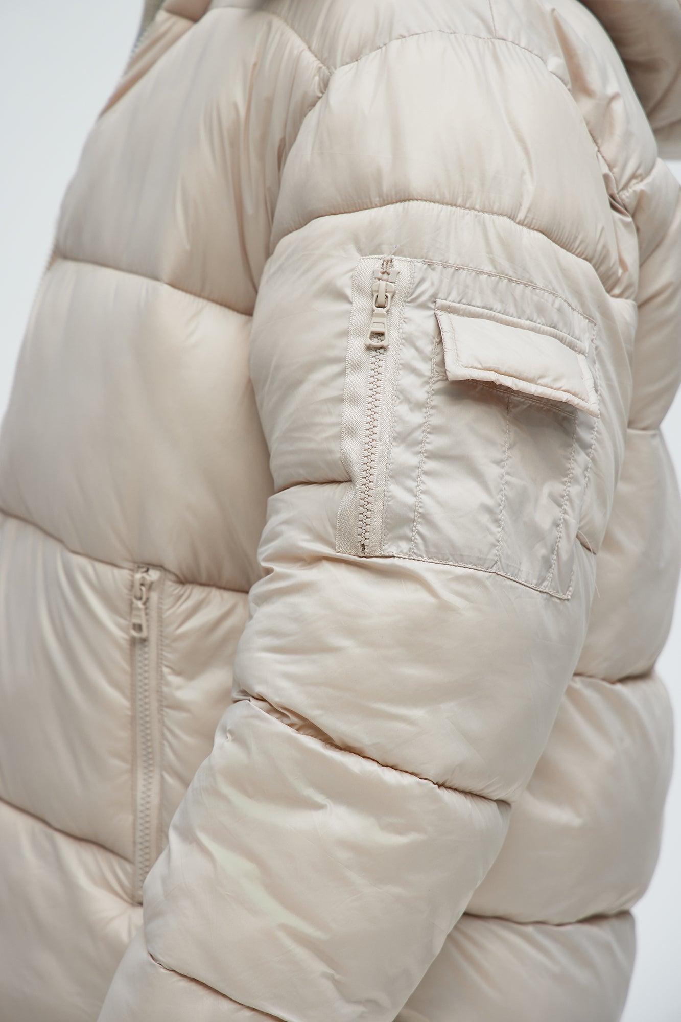 Nixer Puffer Jacket - Tan