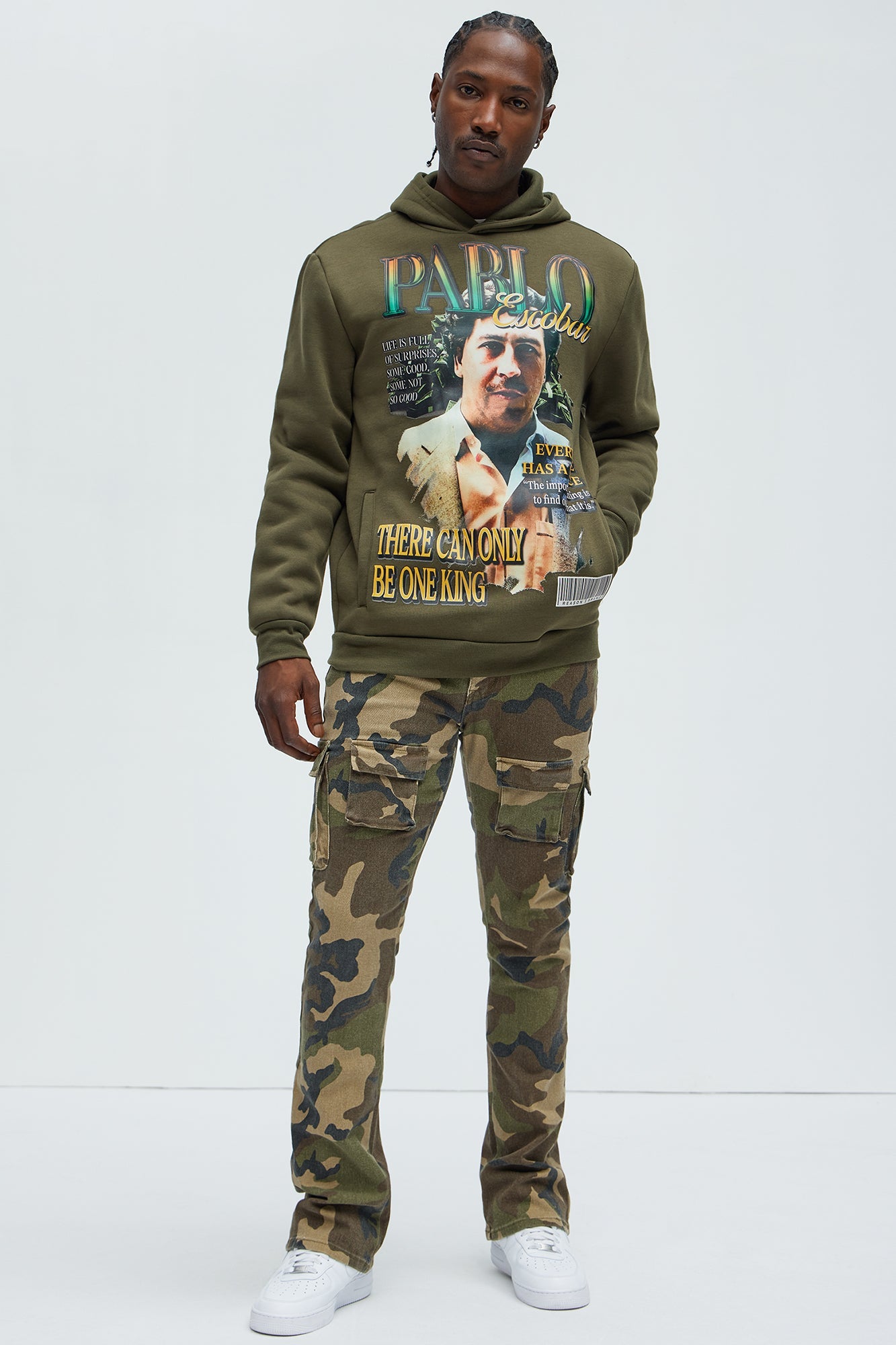 El Patron Pablo Escobar Hoodie - Olive