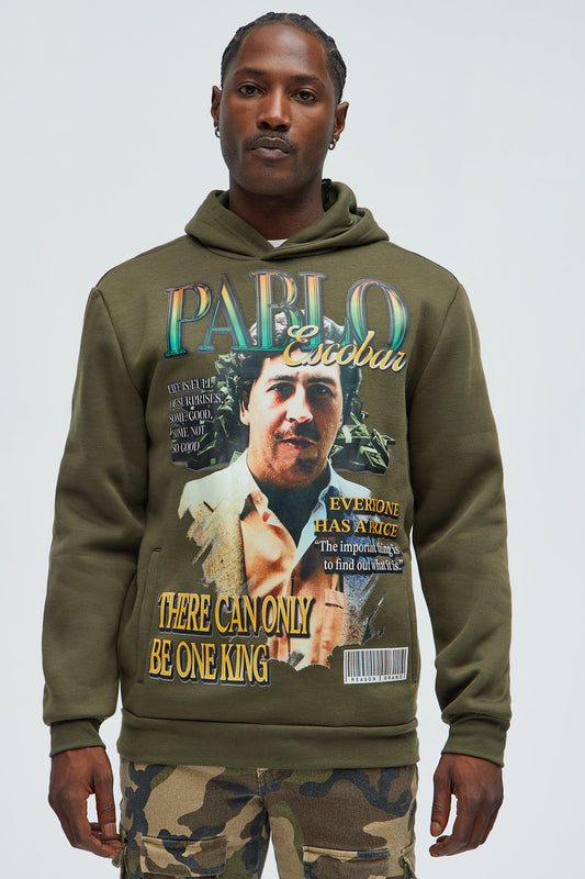 El Patron Pablo Escobar Hoodie - Olive