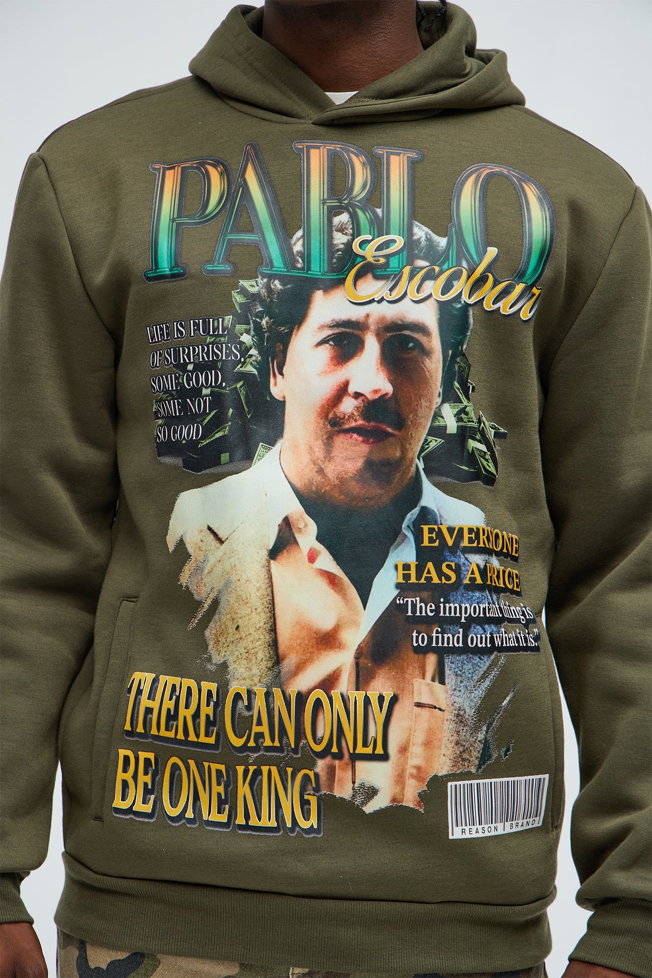 El Patron Pablo Escobar Hoodie - Olive