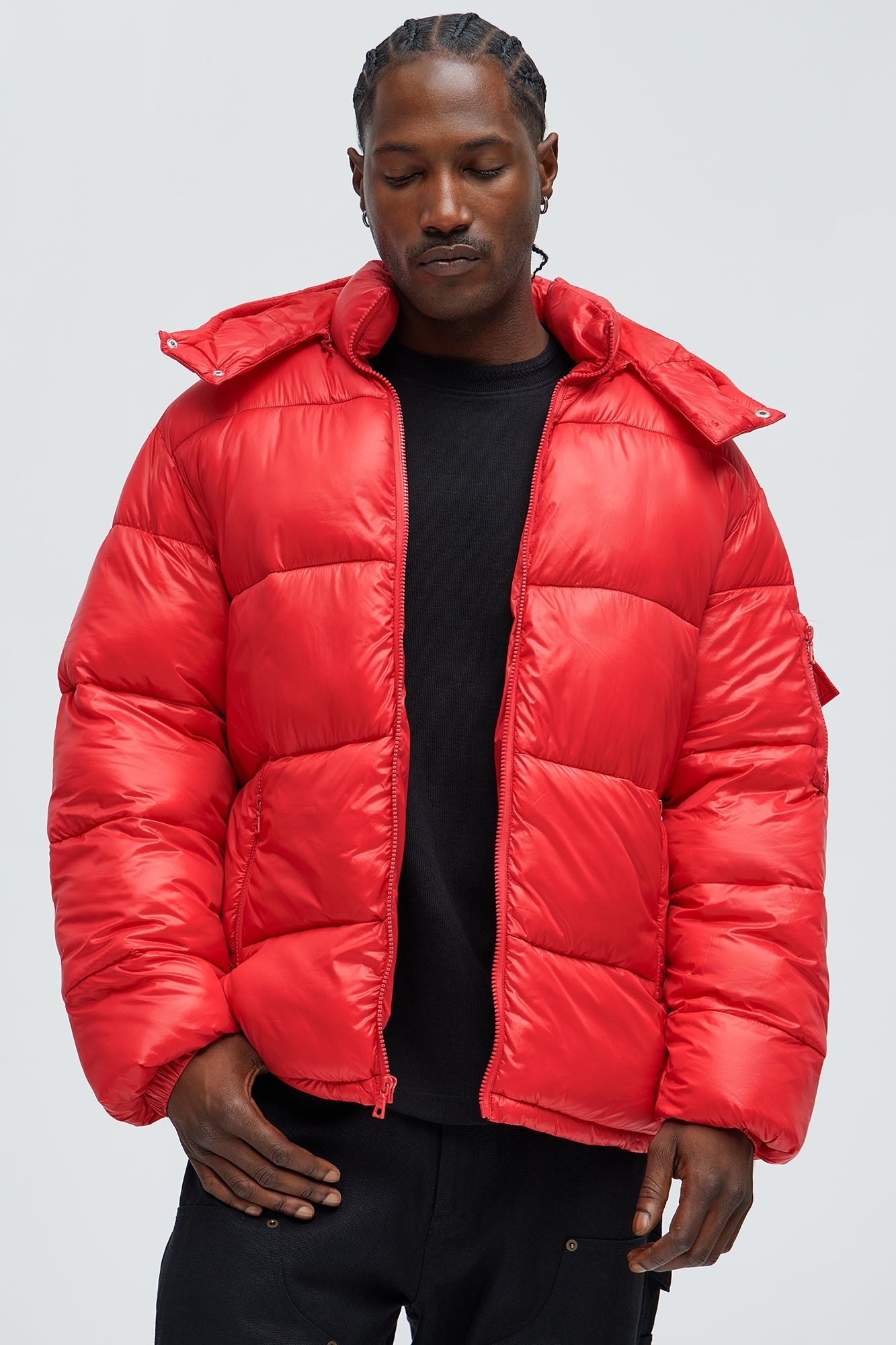 Nixer Puffer Jacket - Red