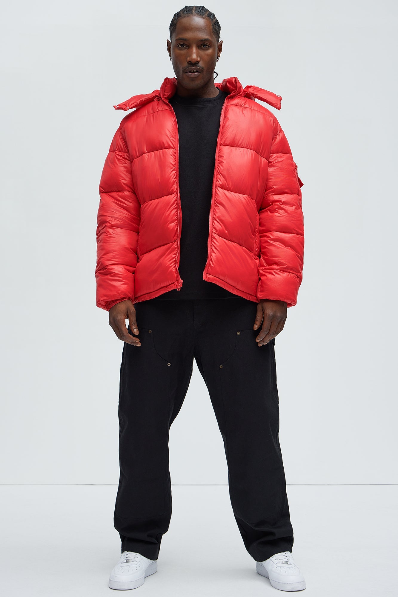 Nixer Puffer Jacket - Red