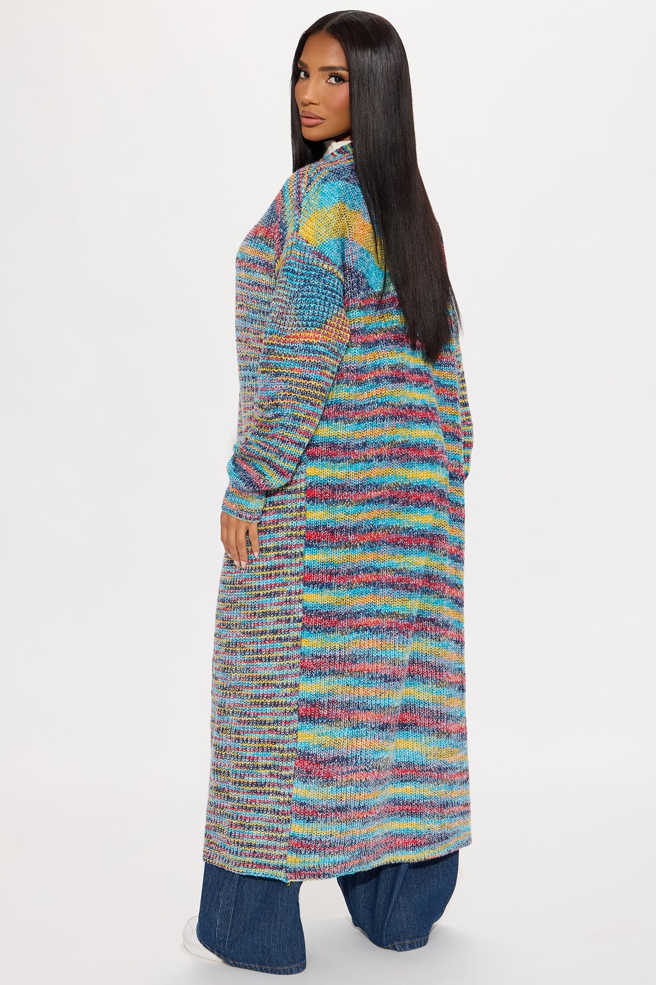 Love You Most Space Dye Cardigan - Multi Color